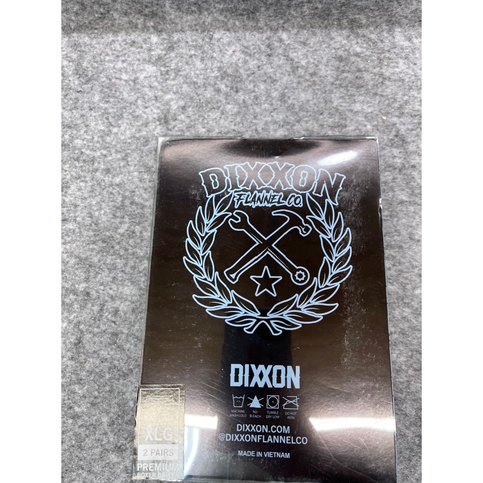 Vintage Dixxon Boxer Briefs Men XL Blue AOP Clover Crest Star Two Pack Size 46R - 2 Thumbnail