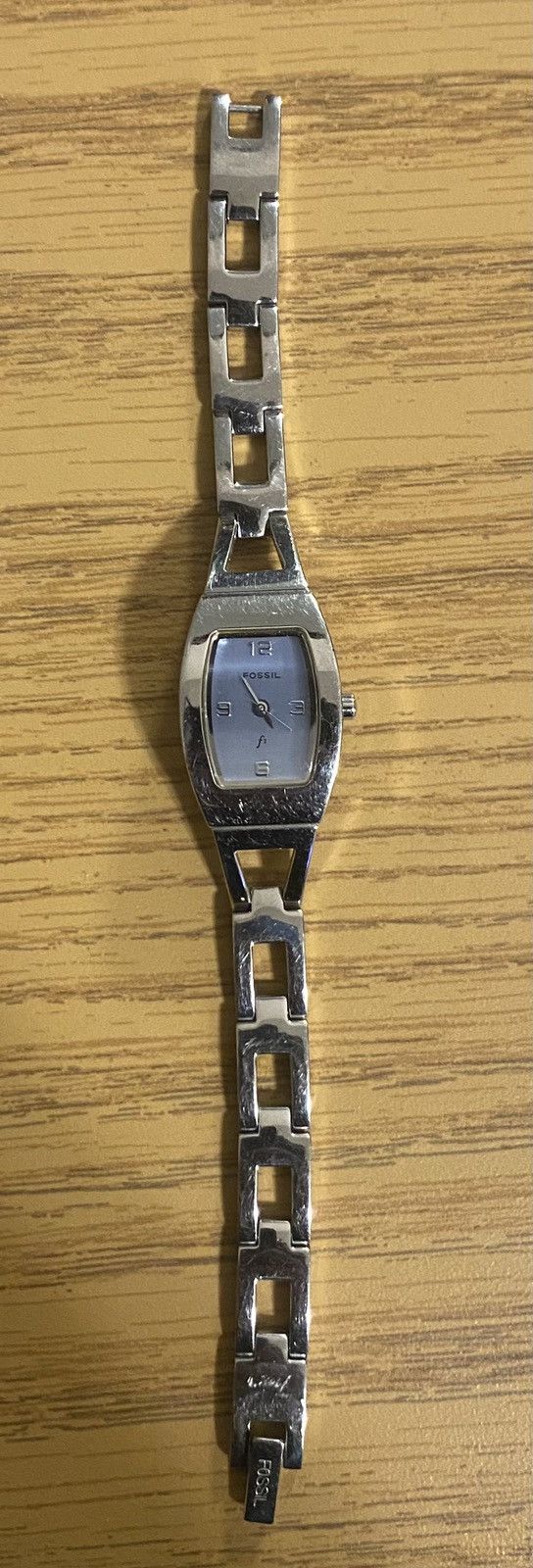 Fossil × Vintage Vintage Silver Fossil Watch (Baby Blue Face) Size ONE SIZE - 1 Thumbnail