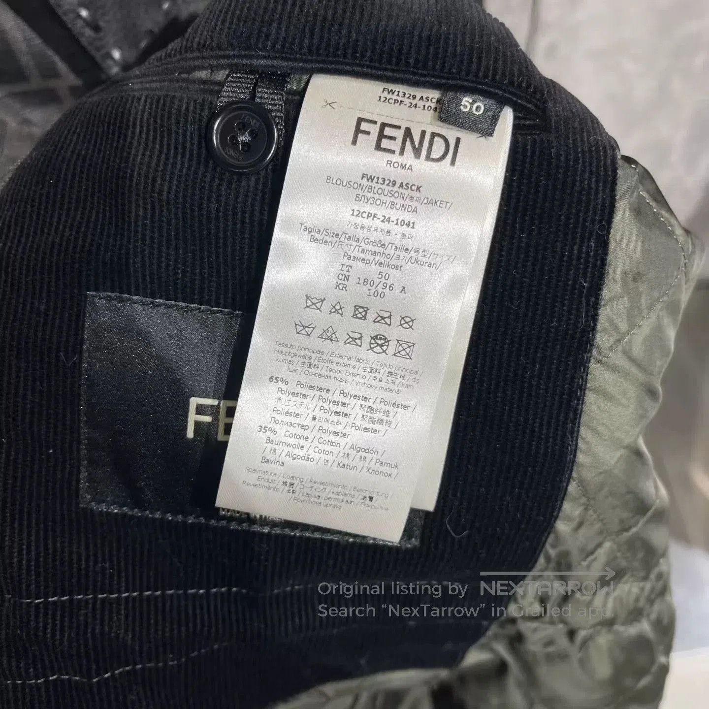 Fendi Fendi FF Logo Print Coat. Size US L / EU 52-54 / 3 - 7 Thumbnail