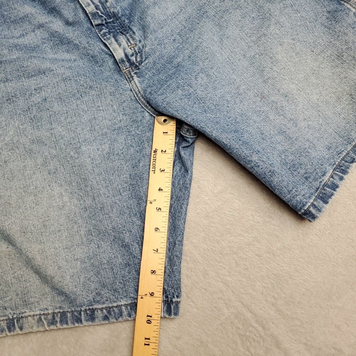Wrangler Wrangler Shorts Men 42 Blue Denim Carpenter Loops Cargo Pocket Cotton Retro Y2K Denim Casual Mens Size US 42 / EU 58 - 7 Thumbnail