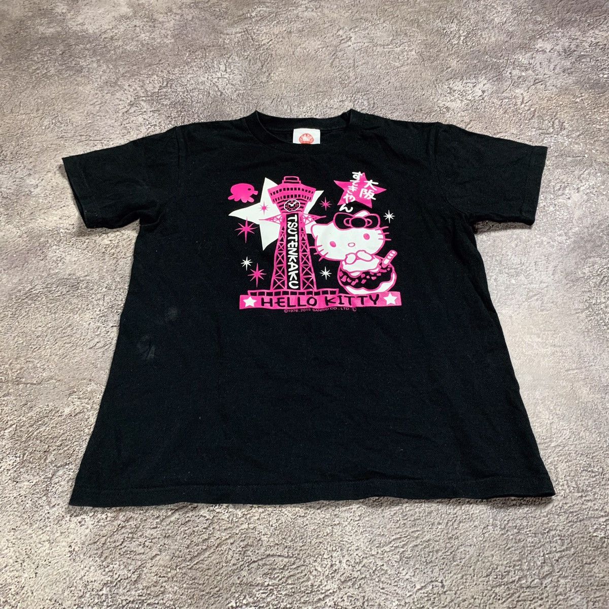Vintage Vintage Y2K Hello Kitty Graphic Tee Pink Black Rave Washed S Size S / US 4 / IT 40 - 2 Thumbnail
