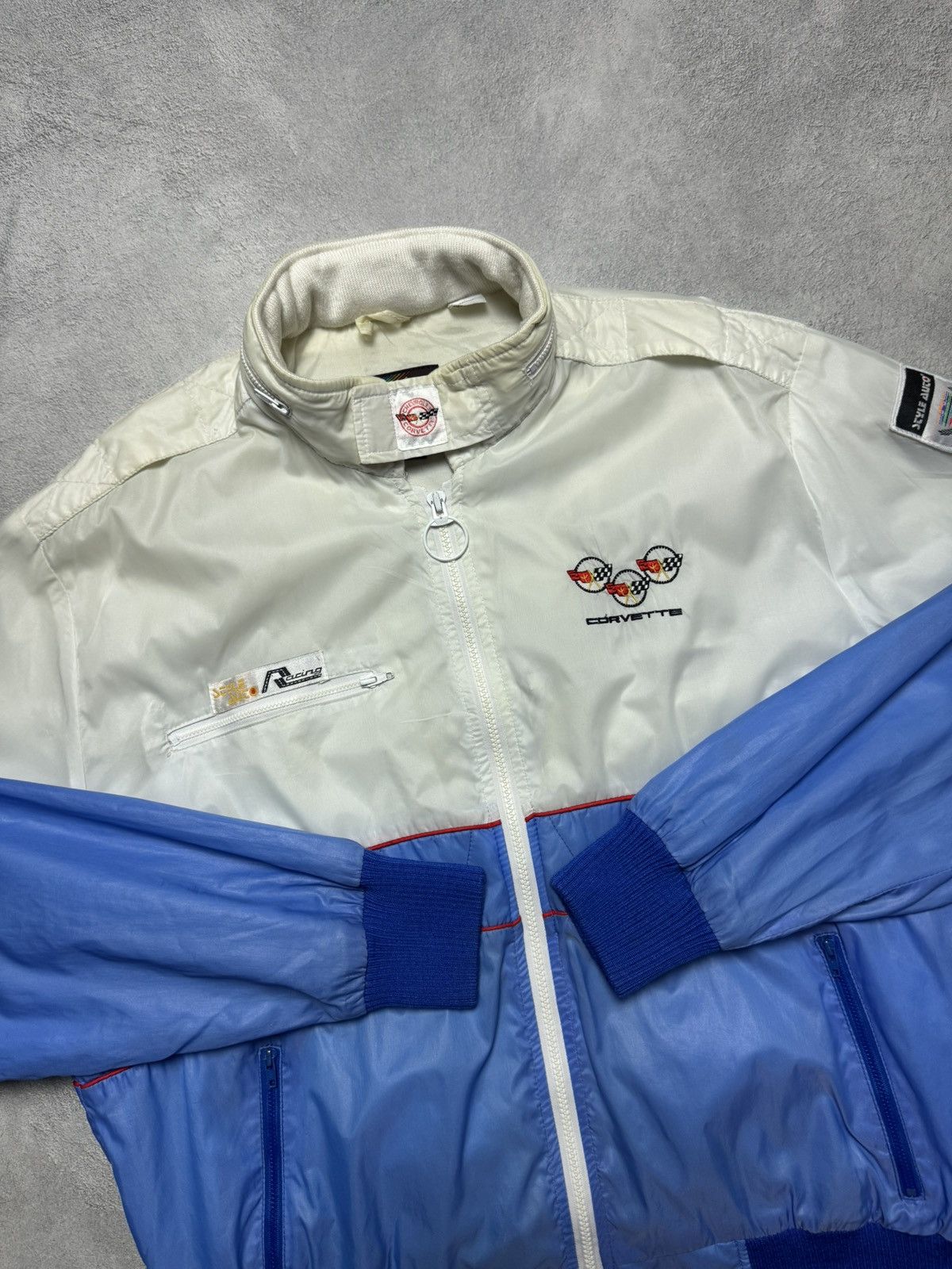 Vintage Corvette Nylon Racing Jacket Style Auto Vintage Rare Size US L / EU 52-54 / 3 - 3 Thumbnail