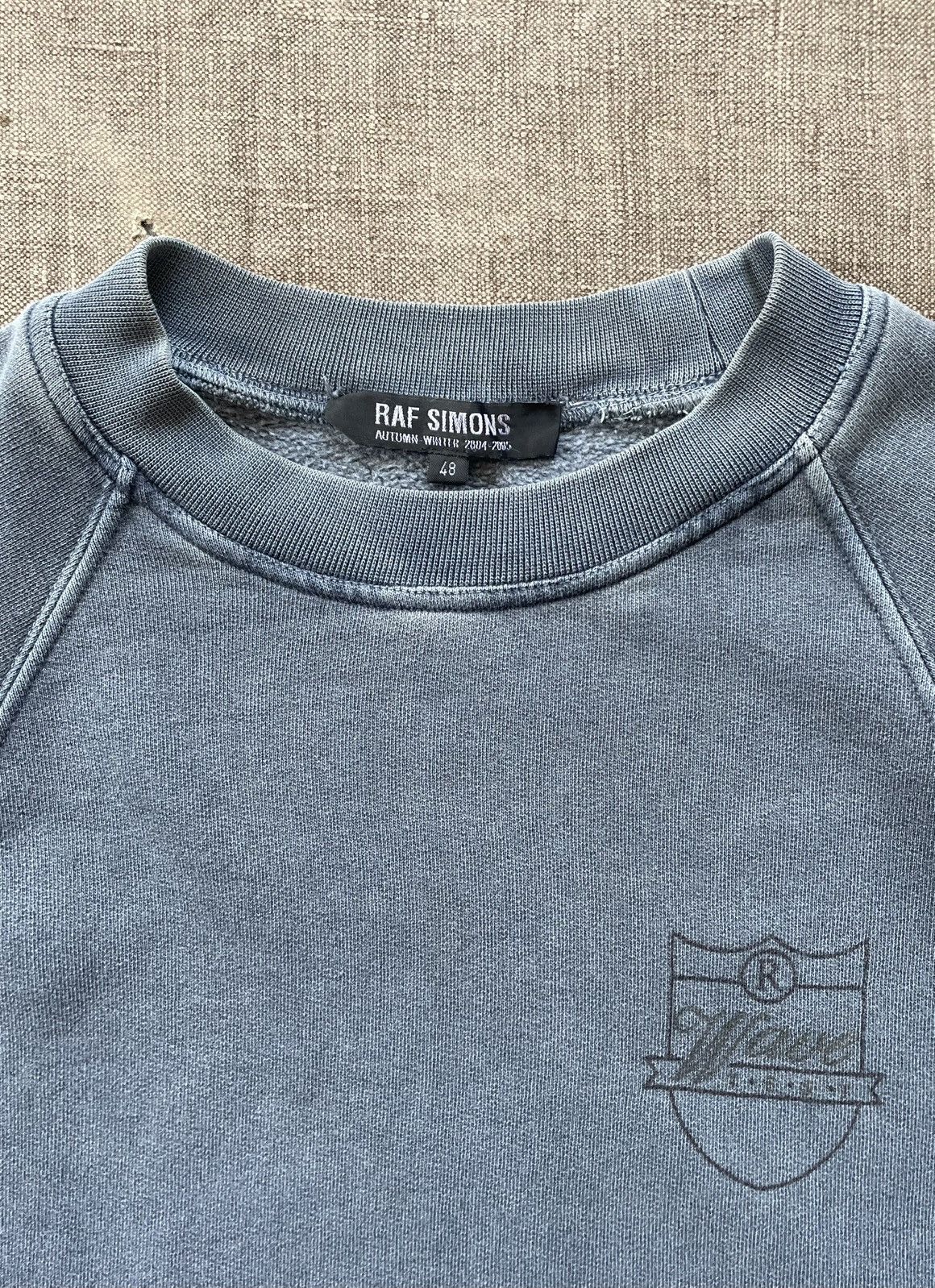 Raf Simons AW04 waves short sleeve crewneck Size US M / EU 48-50 / 2 - 3 Thumbnail