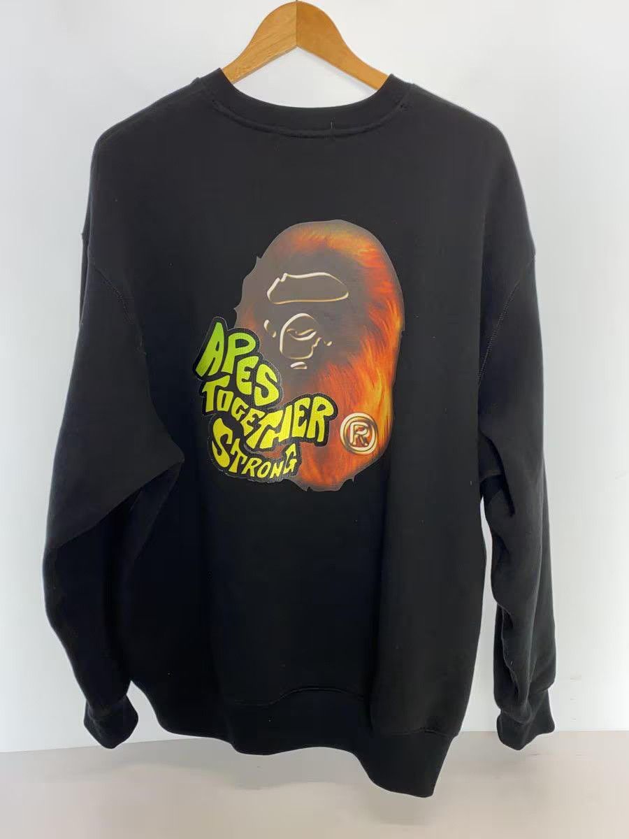 Bape BAPE Bape Sport Graphic Fleece Lining Ctn Crewneck Black Size US L / EU 52-54 / 3 - 2 Thumbnail