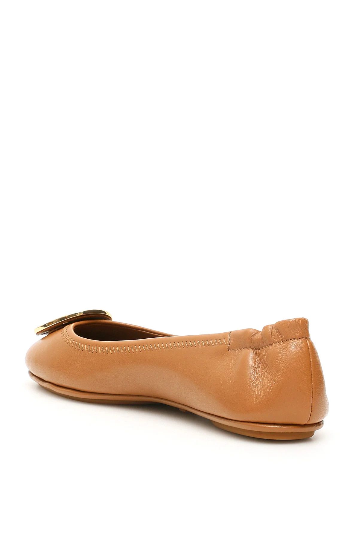 Tory Burch o1s22i1n1024 Leather Flats in Brown Size US 9.5 / IT 39.5 - 3 Thumbnail
