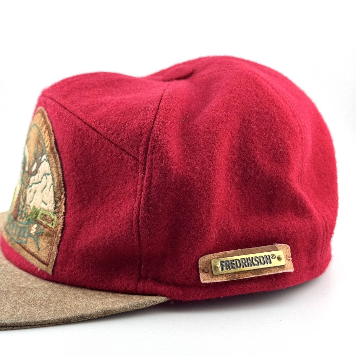 Vintage Fredrikson Jyväskylä Finland Wool Leather Winter Cap Size ONE SIZE - 2 Thumbnail