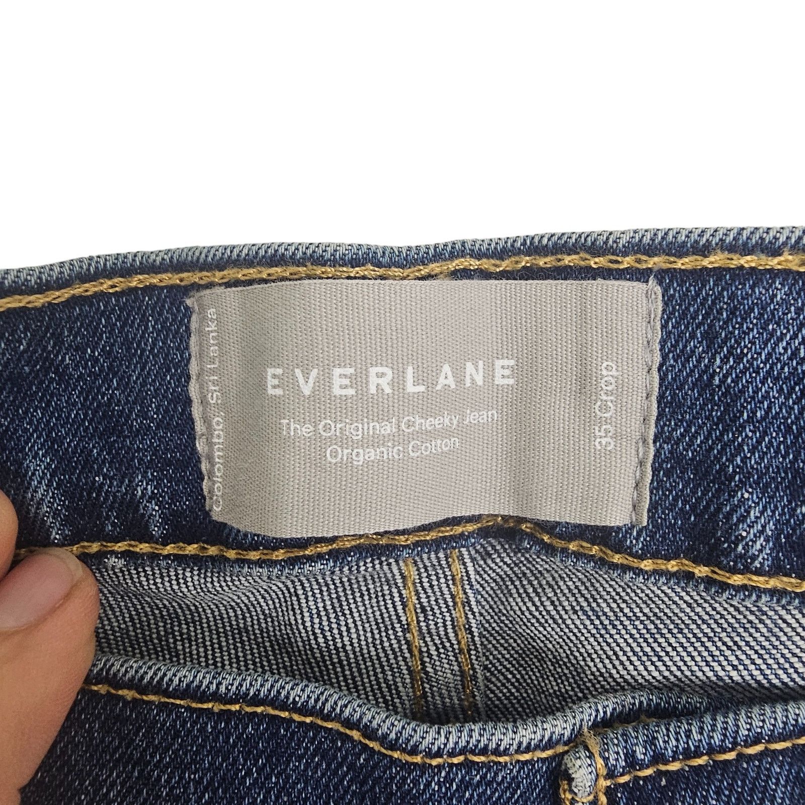 Everlane Everlane Womens The Original Cheeky Jeans Cropped High Waist Size 41" - 5 Thumbnail
