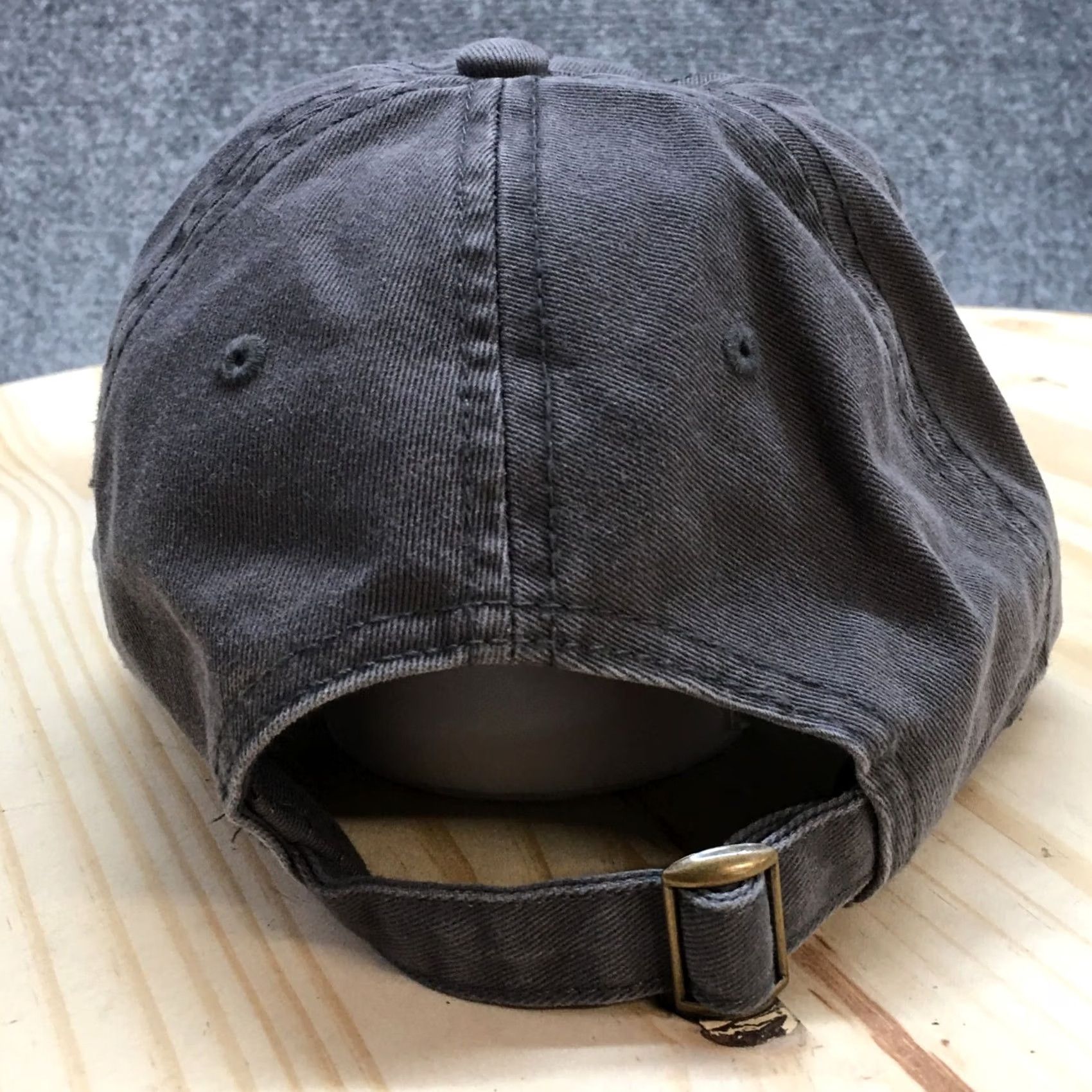 Vintage Fire Emoji OTTO Baseball Cap Hat Mens Gray OS Curve Brim Embroidered Logo Cotton Size ONE SIZE - 6 Thumbnail