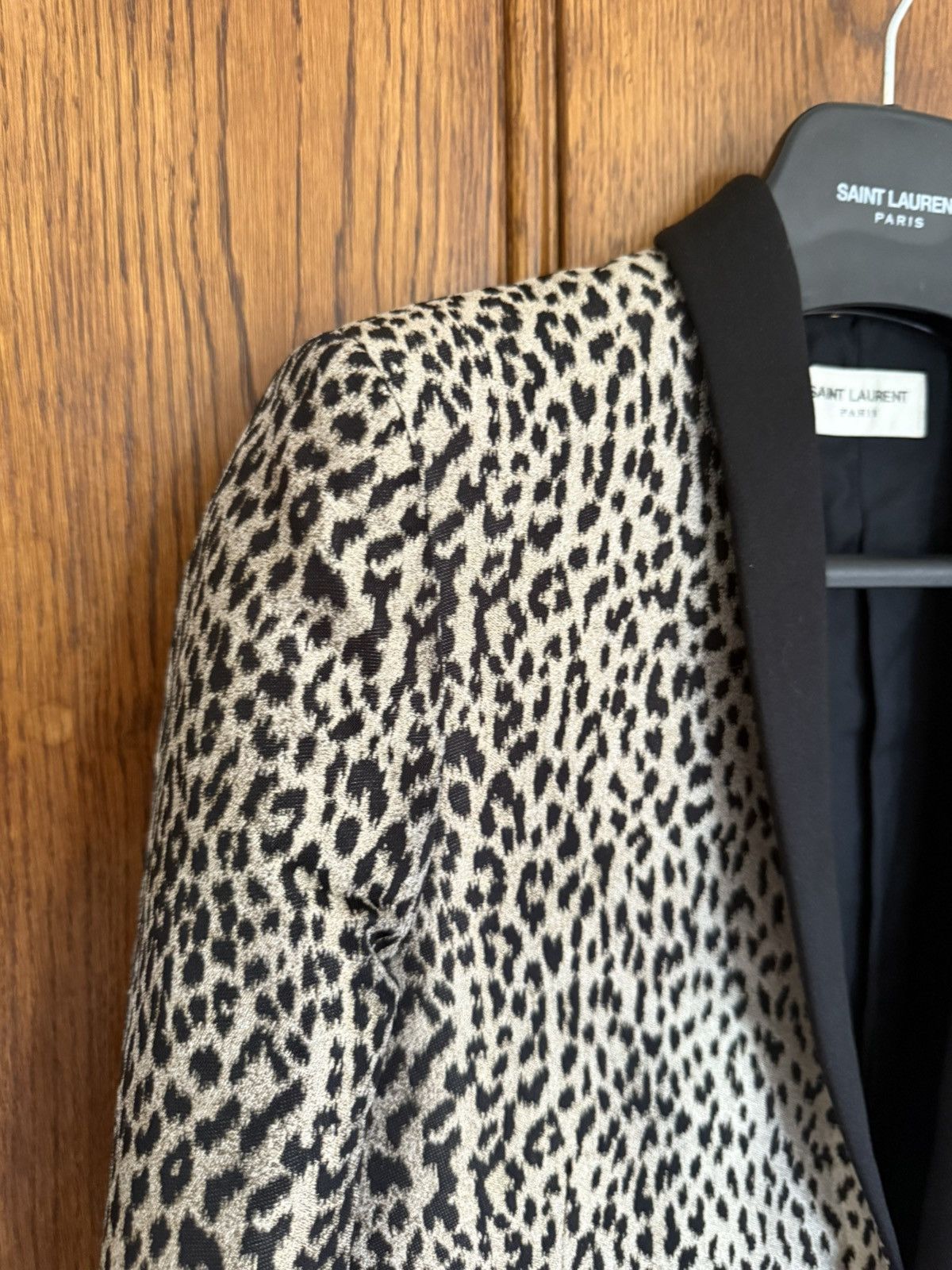 Hedi Slimane × Saint Laurent Paris SS14 Saint Laurent Babycat Le Smoking tuxedo jacket Hedi Size 36R - 7 Thumbnail