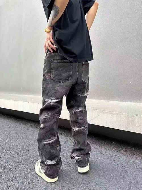 VIBE Vintage street hip-hop ripped loose black jeans Size US 30 / EU 46 - 8 Thumbnail