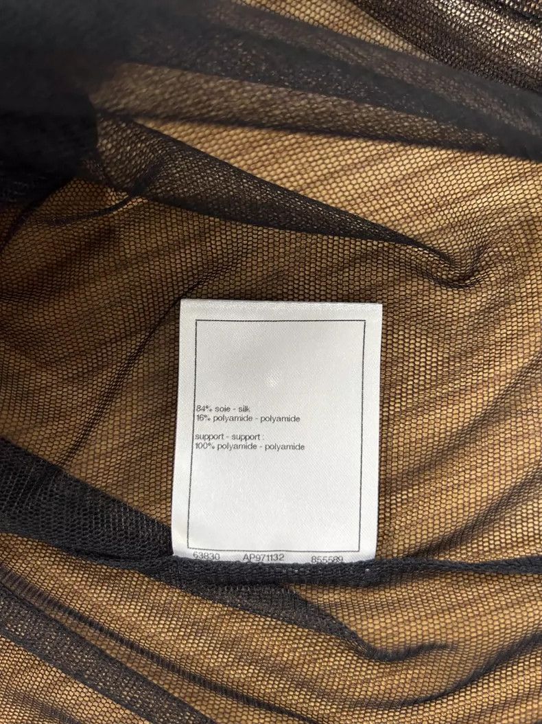 Chanel Chanel Black knitted stitching mesh short sleeves 2504-Next Size XS / US 0-2 / IT 36-38 - 7 Thumbnail