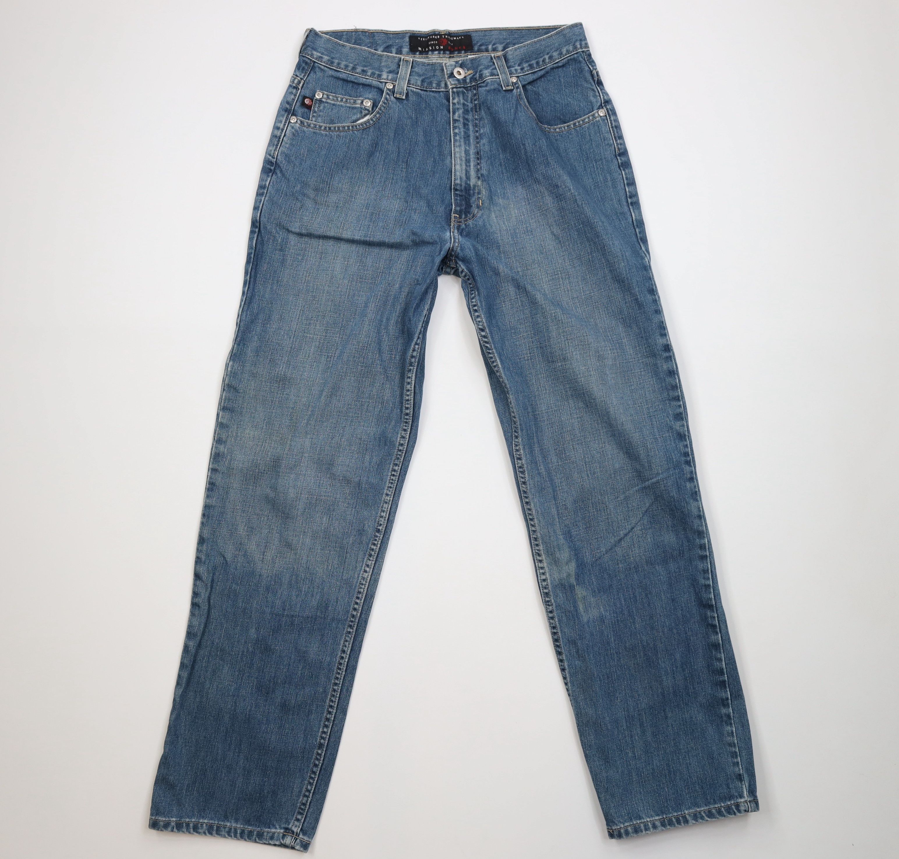 Vintage Vintage 90s Streetwear Relaxed Straight Leg Denim Jeans Size US 32 / EU 48 - 1 Thumbnail
