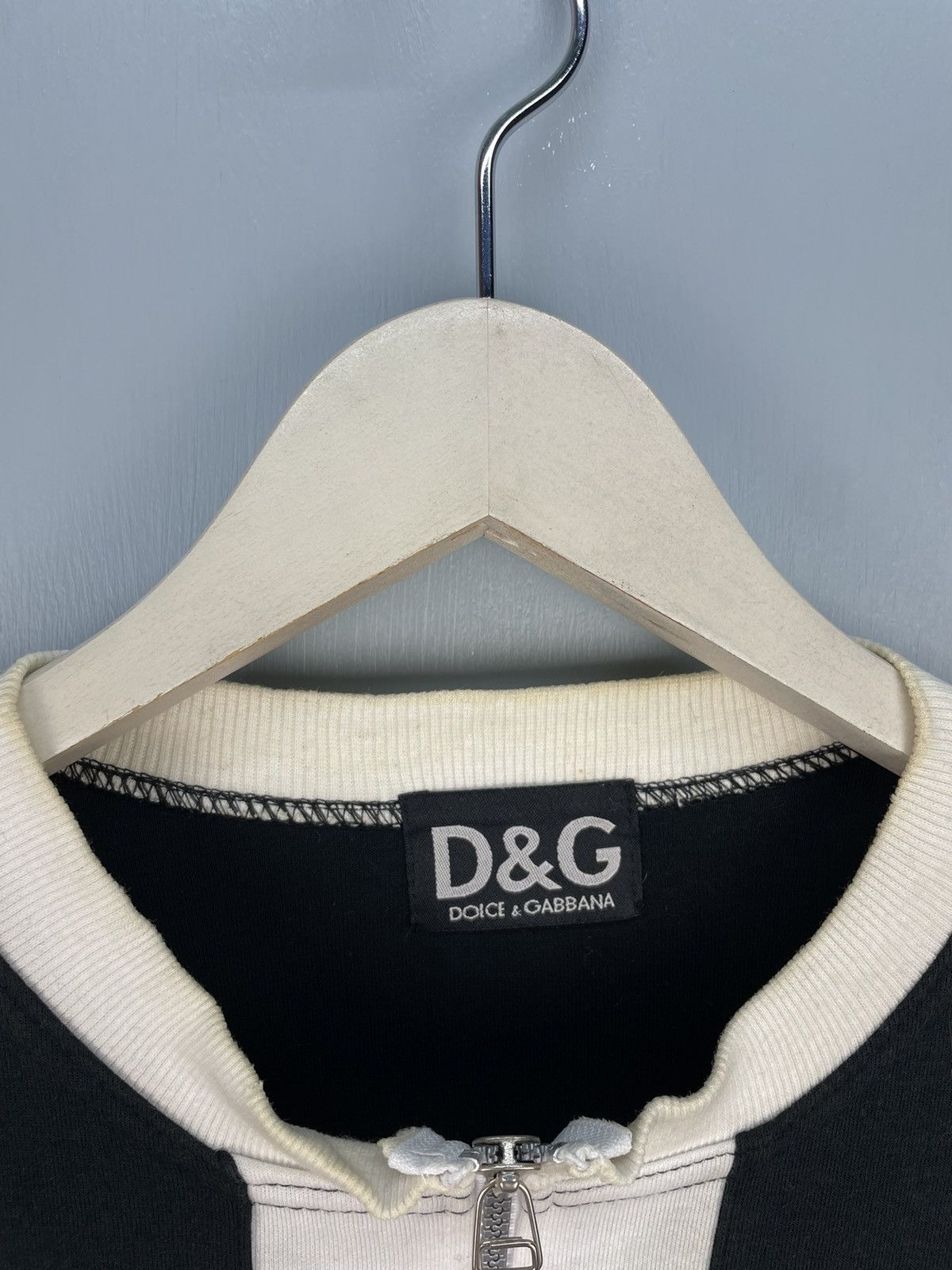 Dolce & Gabbana Vintage 90s Dolce & Gabbana D&G half zip sweatshirt Size US XL / EU 56 / 4 - 7 Thumbnail