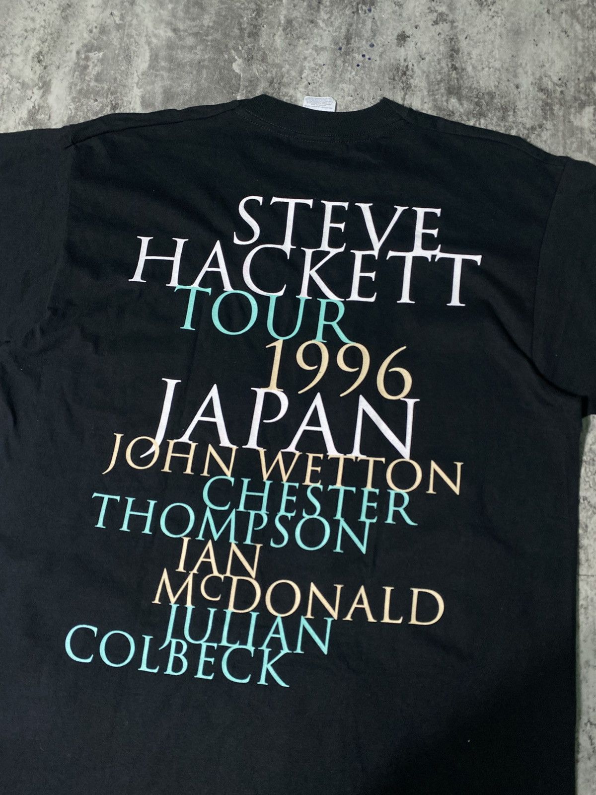 Other Vintage Steve Hackett Genesis Tour 1996 Band Tshirt Size US L / EU 52-54 / 3 - 8 Thumbnail