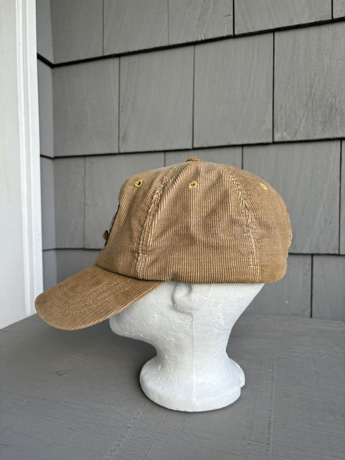 Levi's 1970s Vintage Levi's Orange Tab Corduroy Hat Leather Basebal Size ONE SIZE - 11 Thumbnail