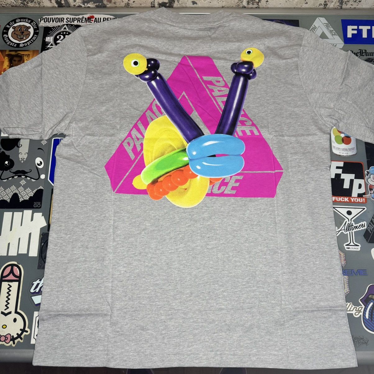 Palace Palace Tri-Twister Tee Grey Marl SS23 Sz XLarge Size US XL / EU 56 / 4 - 1 Thumbnail