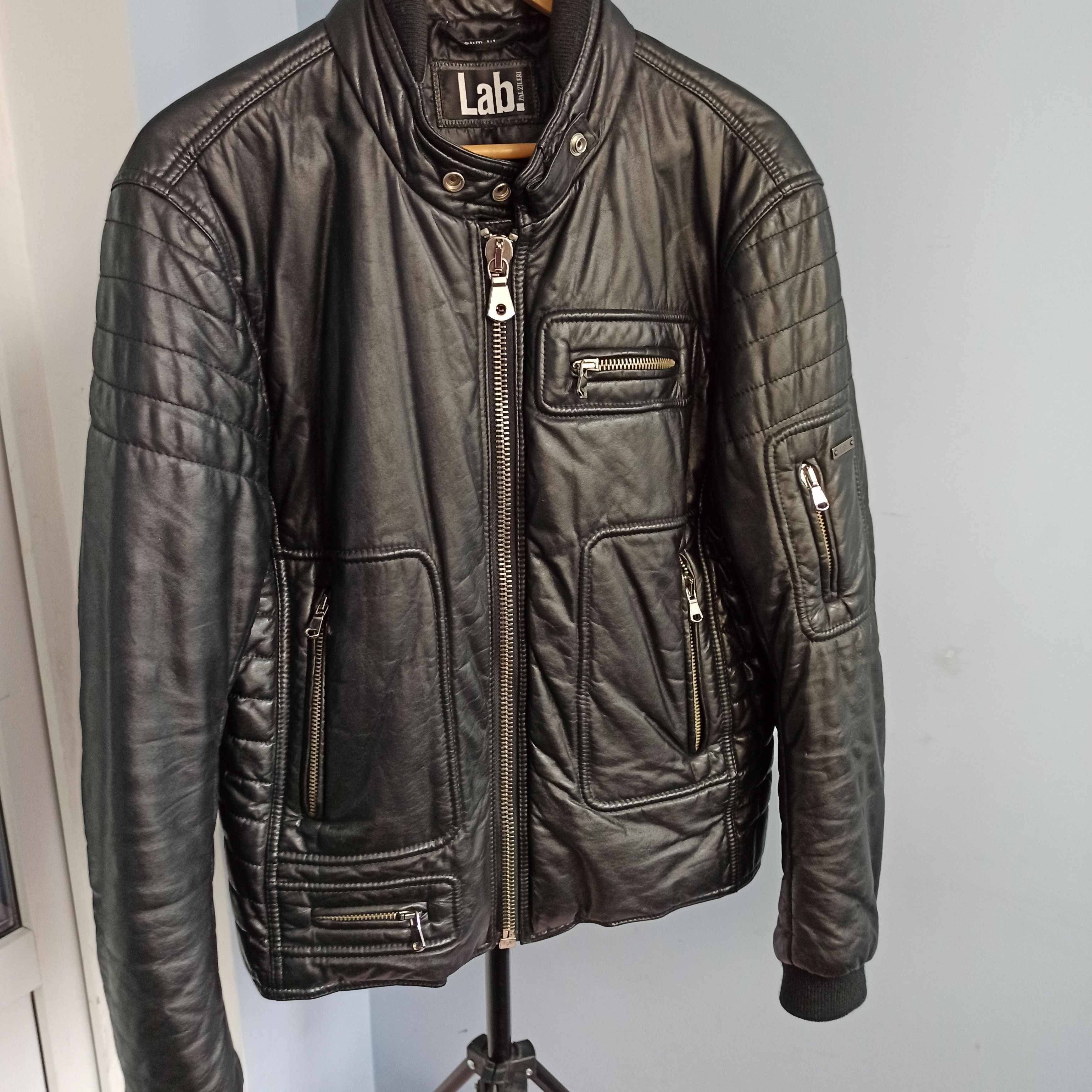 Pal Zileri Lab leather bomber jacket coat - Main Image