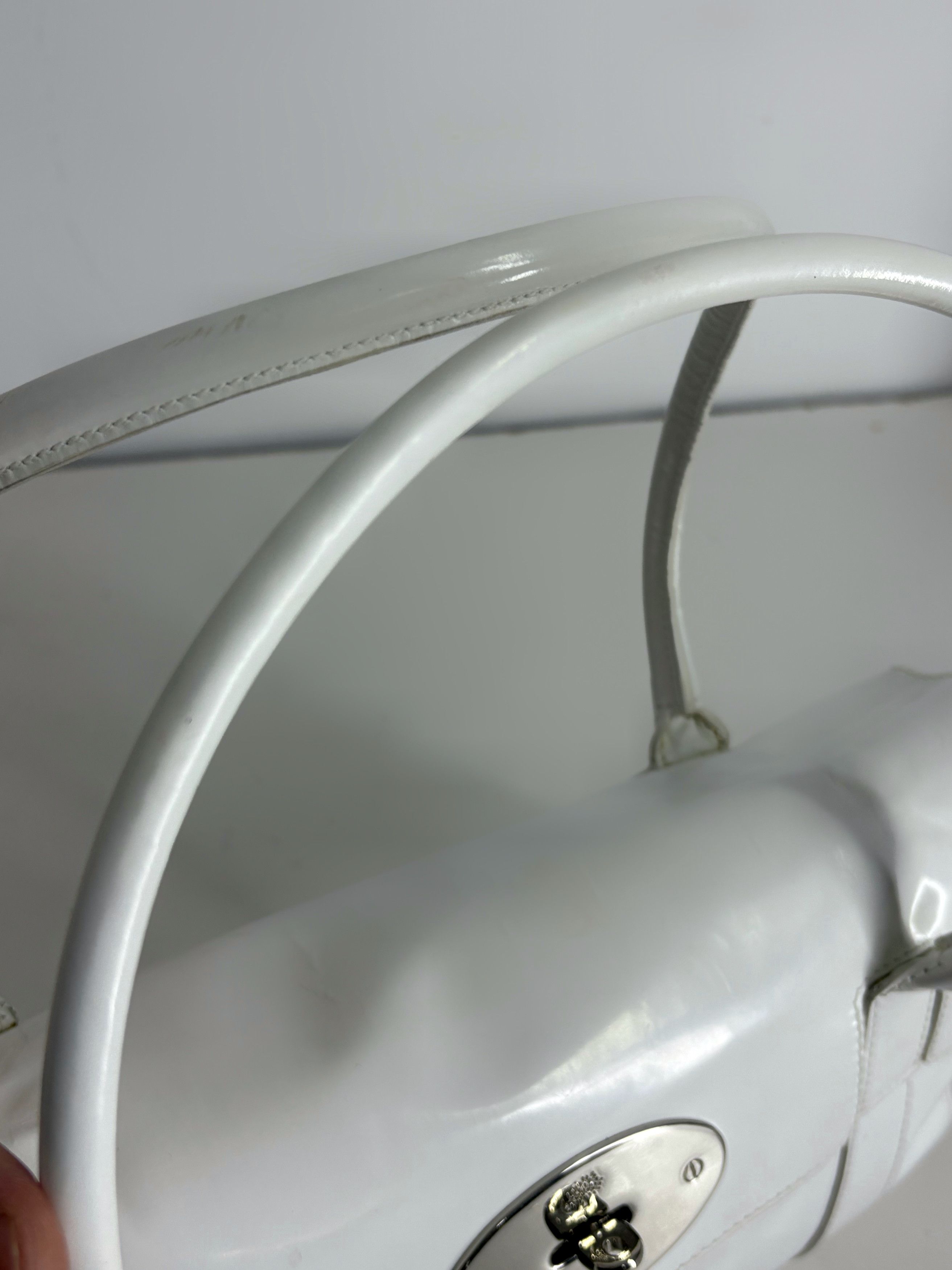 Mulberry Mulberry Bayswater White Leather Bag Size ONE SIZE - 10 Thumbnail