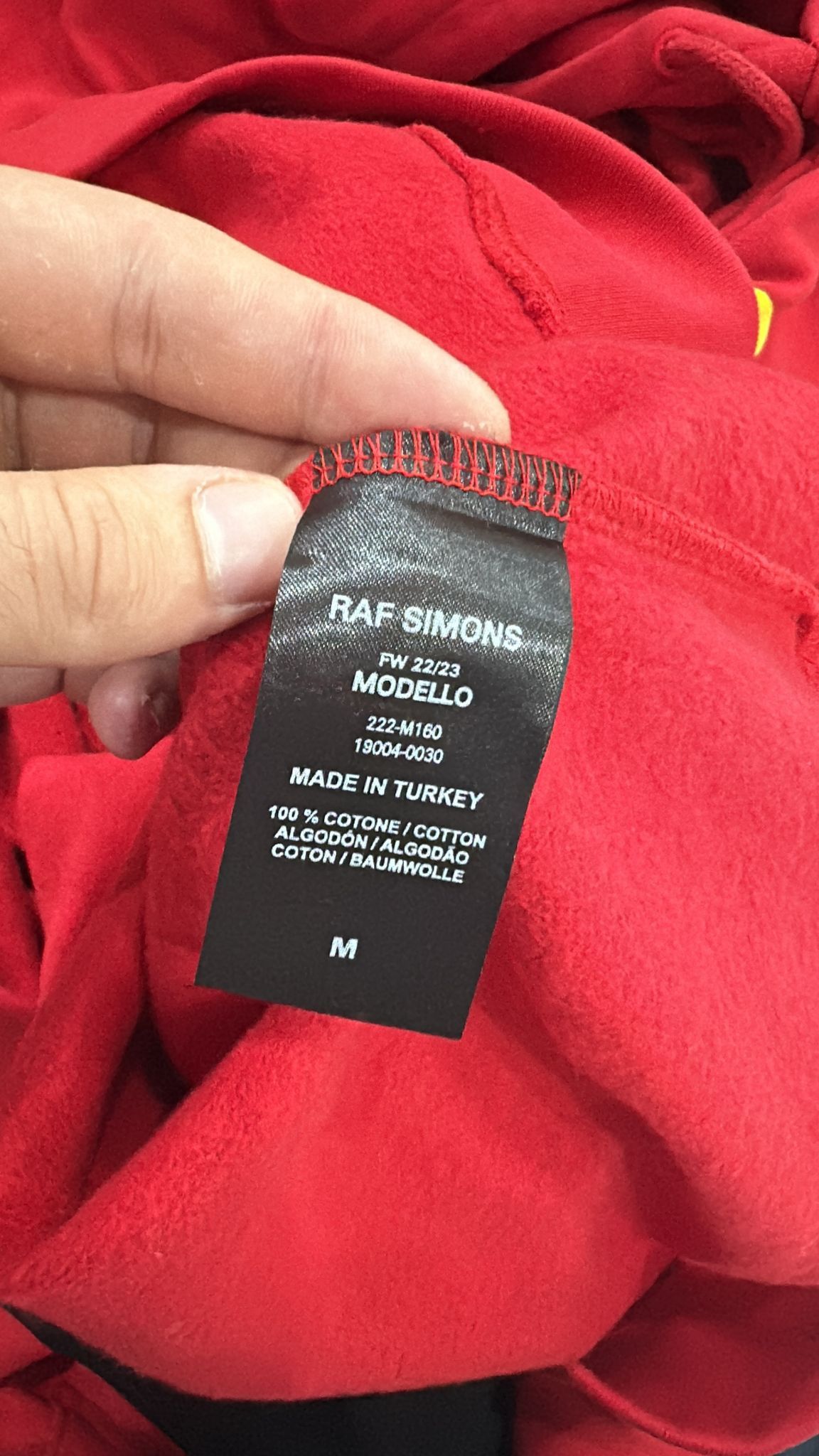 Raf Simons CC000021 Ghost Host Hoodie in Red Size US M / EU 48-50 / 2 - 8 Thumbnail