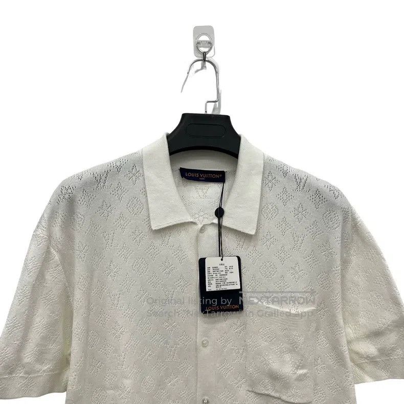 Louis Vuitton Louis Vuitton Knitted full-print cut-out short-sleeve shir Size US M / EU 48-50 / 2 - 3 Thumbnail