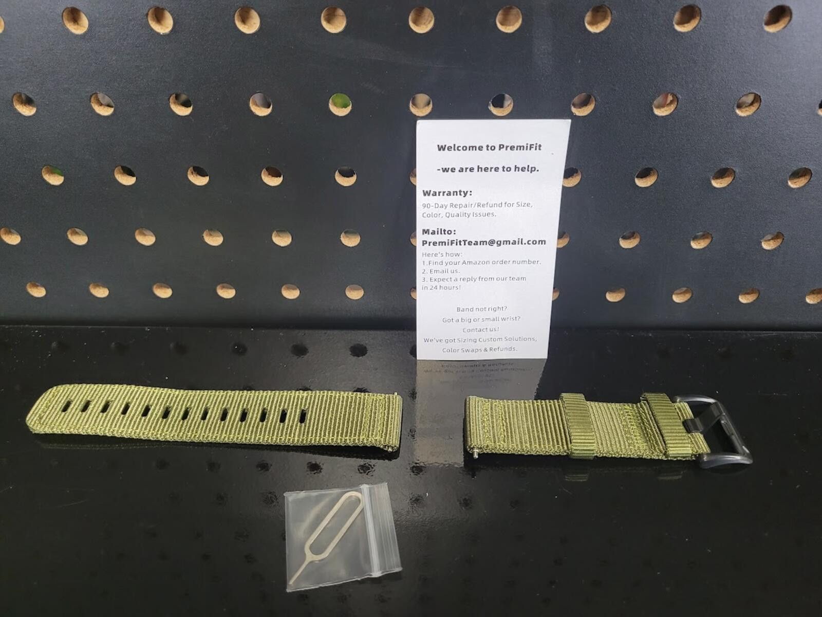 Other New Green Nylon Watch Band - NM - 22mm Military Style Size ONE SIZE - 1 Thumbnail