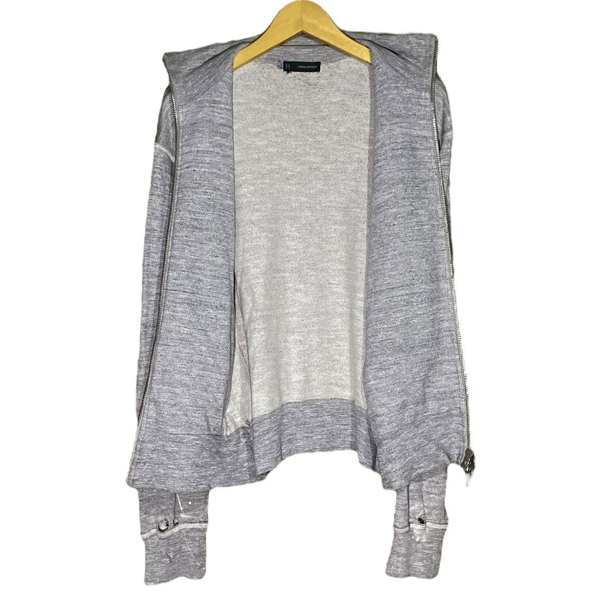 Dsquared2 Dsquared2 Distressed Zip Up Sweatshirt Size US S / EU 44-46 / 1 - 6 Thumbnail