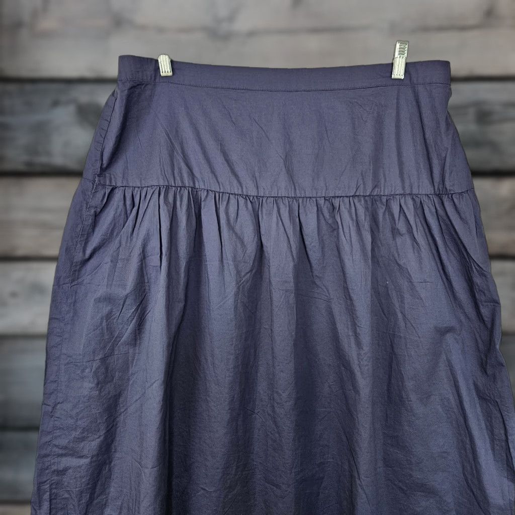 Old Navy VINTAGE Old Navy Womens Skirt sz XL Solid Blue Pull On Cotton Size 40" / US 18 - 1 Thumbnail