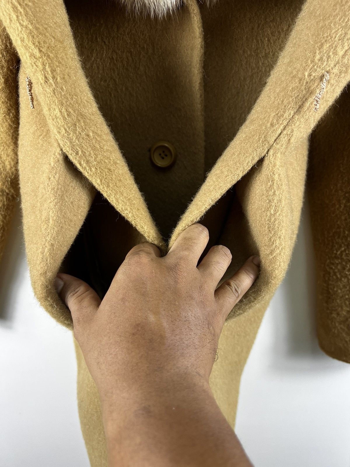 Other Italian fur collar wool long coat - 44 Size M / US 6-8 / IT 42-44 - 6 Thumbnail