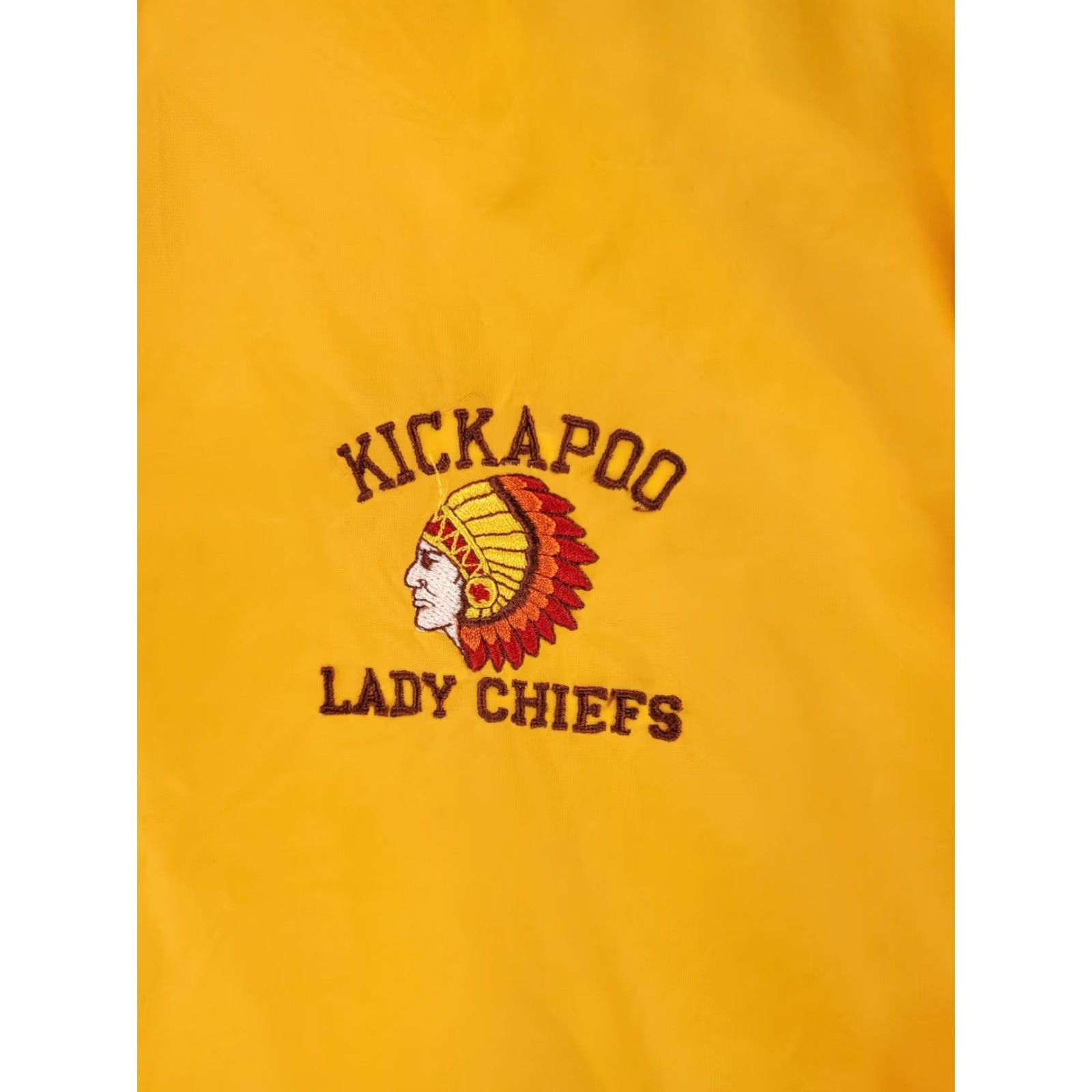 Vintage VINTAGE Sportsmaster Windbreaker Jacket Anorak Hooded Kickapoo Yellow Womens L 80s 70s Windbreaker Hooded Womens L Size L / US 10 / IT 46 - 3 Thumbnail