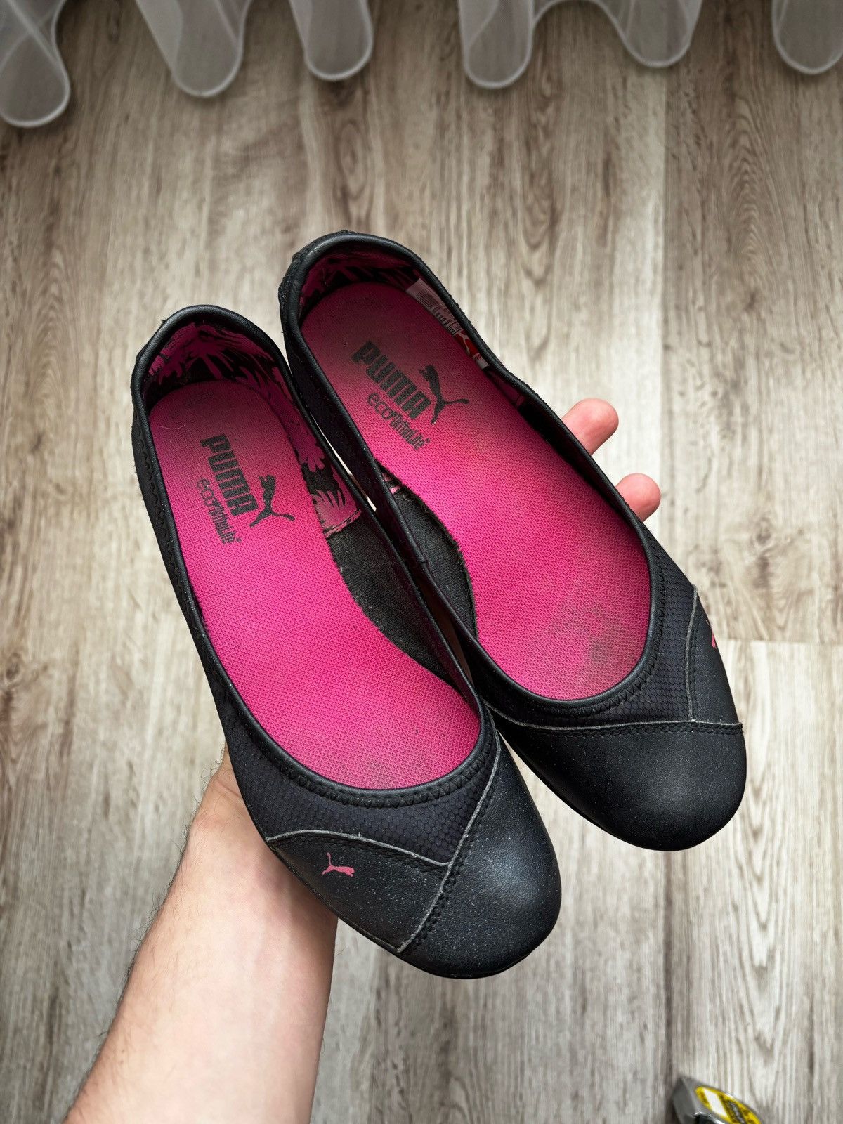 Archive 2010s Puma ballet flats in black with pink EUR 36