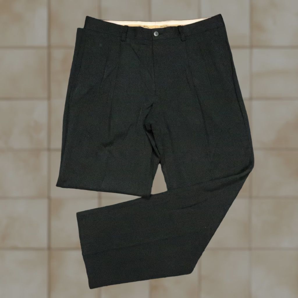 Tommy Bahama Tommy Bahama Pants Mens 34x32 Green Silk Bamboo Double Pleat Trouser Size US 34 / EU 50 - 1 Thumbnail