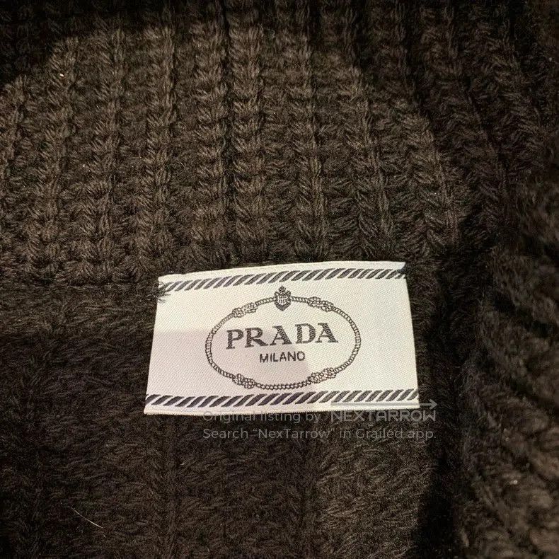 Prada Prada Black Wool Knit Cardigan Sweater. Size US L / EU 52-54 / 3 - 7 Thumbnail