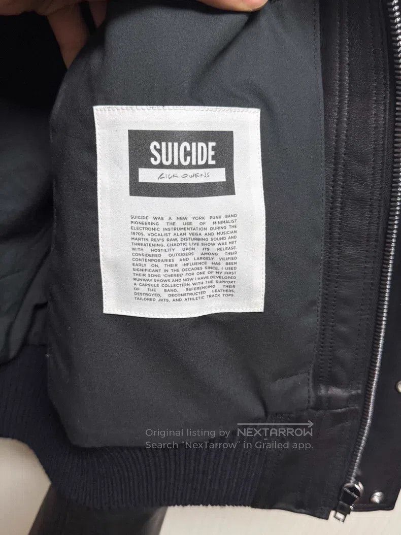 Rick Owens Rick Owens Cropped Leather Biker Jacket 26SS| Size XL / US 12-14 / IT 48-50 - 4 Thumbnail