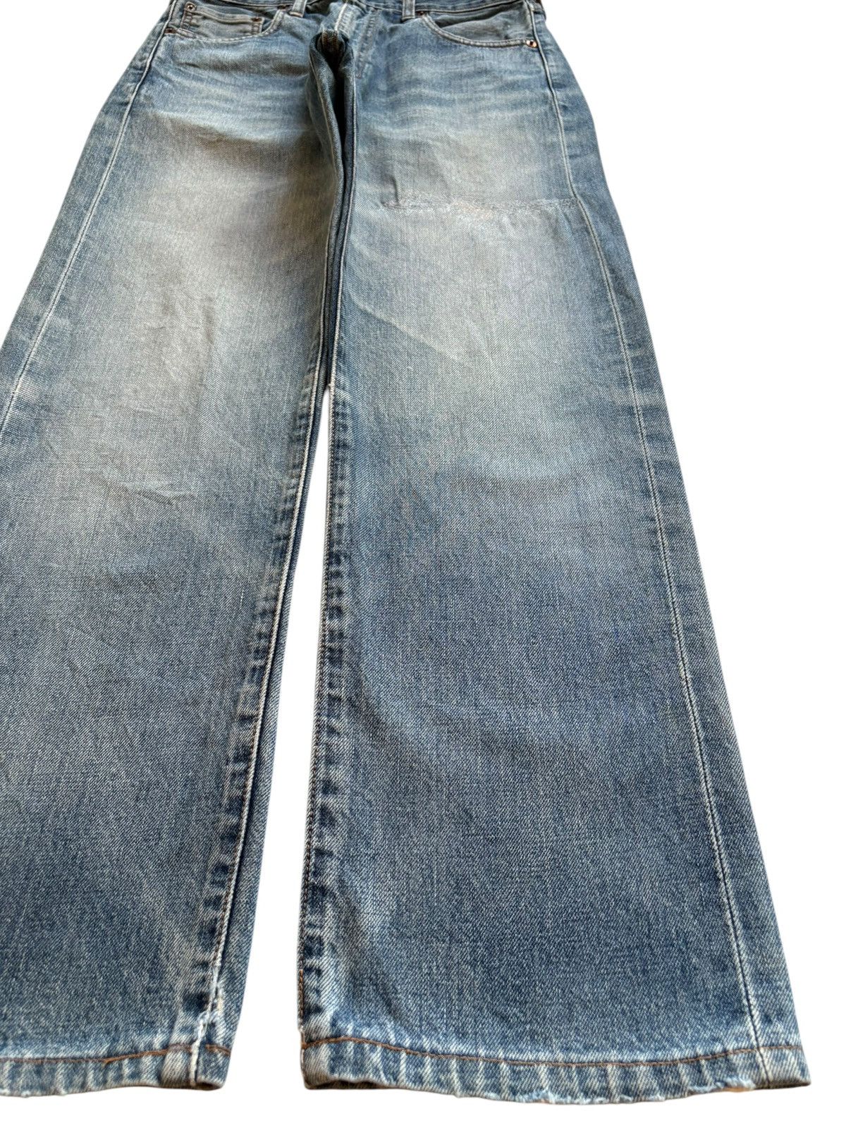 Levi's Vintage 80s Levis 502XX Big E Selvedge Mud Wash Loose Jeans Size US 29 - 8 Thumbnail