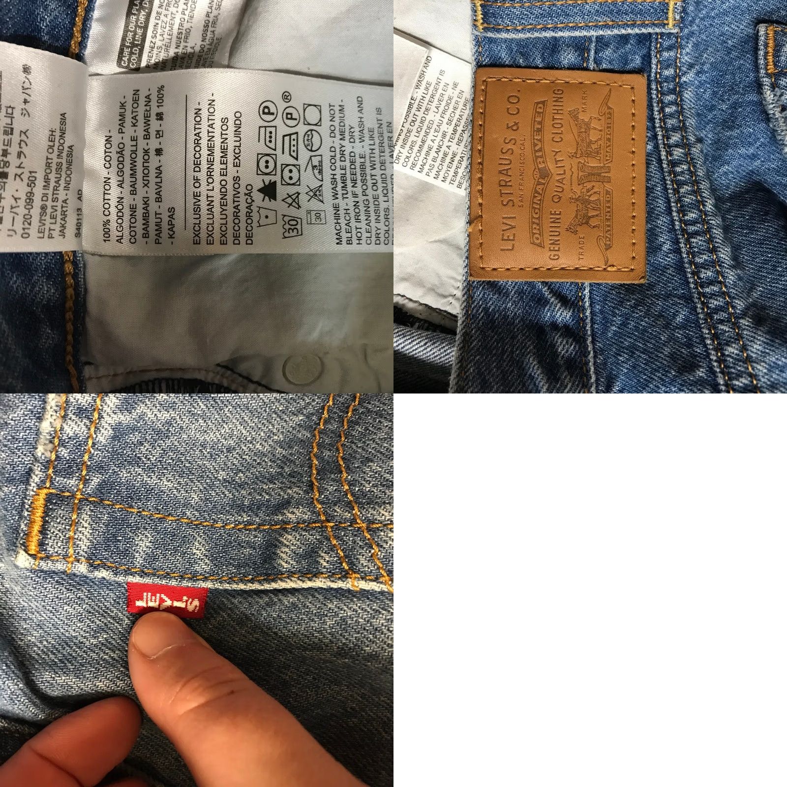 Levi's VINTAGE Levi's Wedgie Fit Straight Leg Jeans Women's 29 Blue Denim Size 29" - 8 Thumbnail