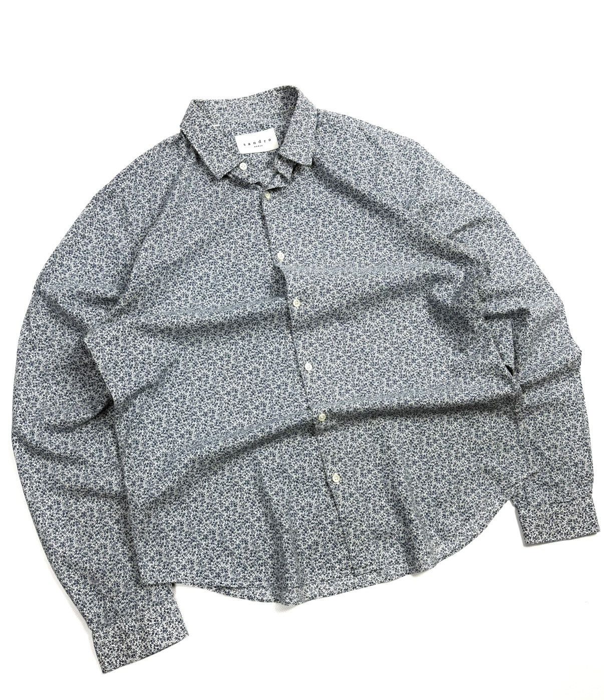 Sandro Rare Sandro Paris Luxury Cotton Button-Up Shirt Floral Print Size US L / EU 52-54 / 3 - 5 Thumbnail