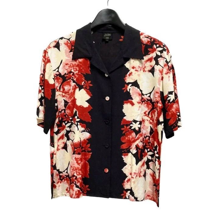 Jean Paul Gaultier Jean Paul Gaultier Silk short sleeves with floral patterns Size US L / EU 52-54 / 3 - 1 Thumbnail