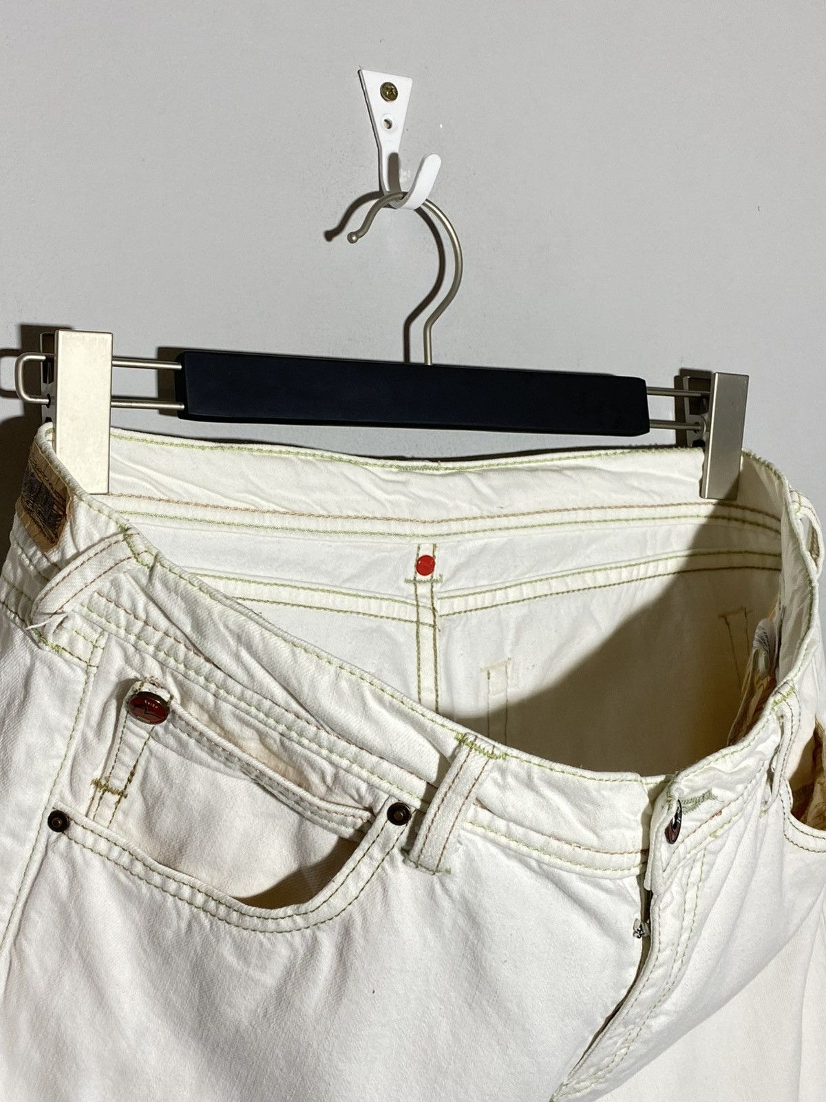 Evisu × Puma Evisu x Puma Vintage White Denim Shorts Rare Item Size US 32 / EU 48 - 14 Thumbnail