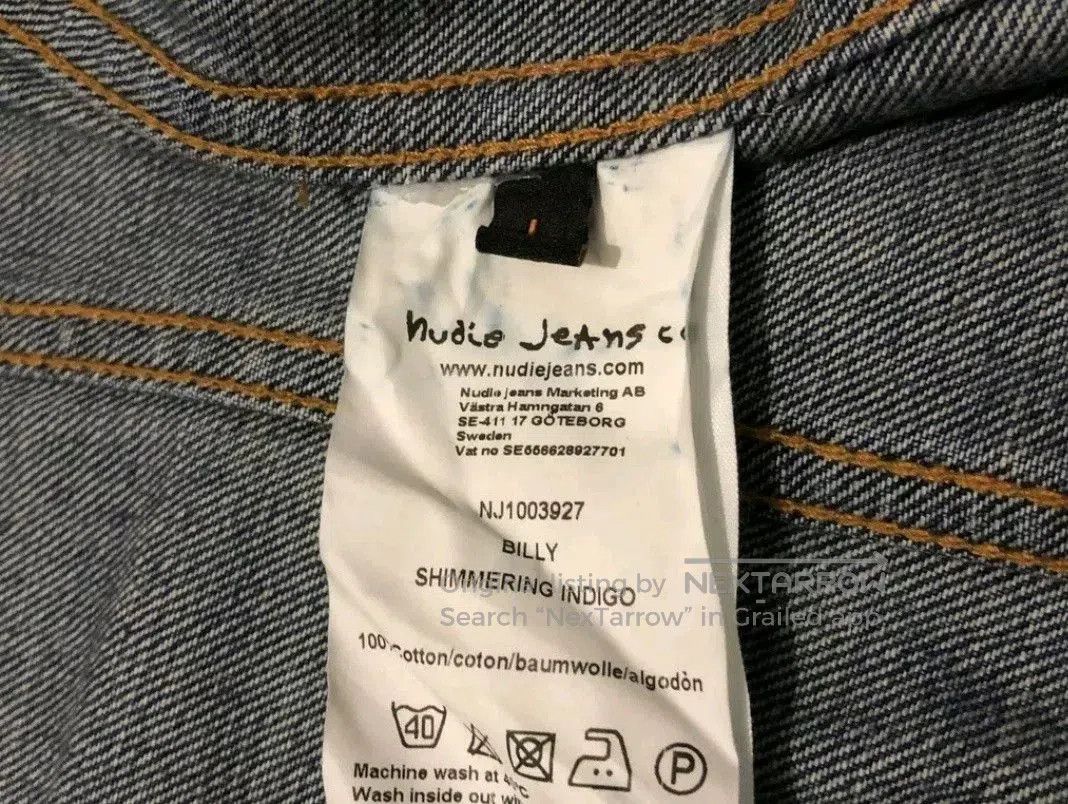 Nudie Jeans Nudie Billy Shimmering Indigo Denim Jacket. Size US L / EU 52-54 / 3 - 8 Thumbnail