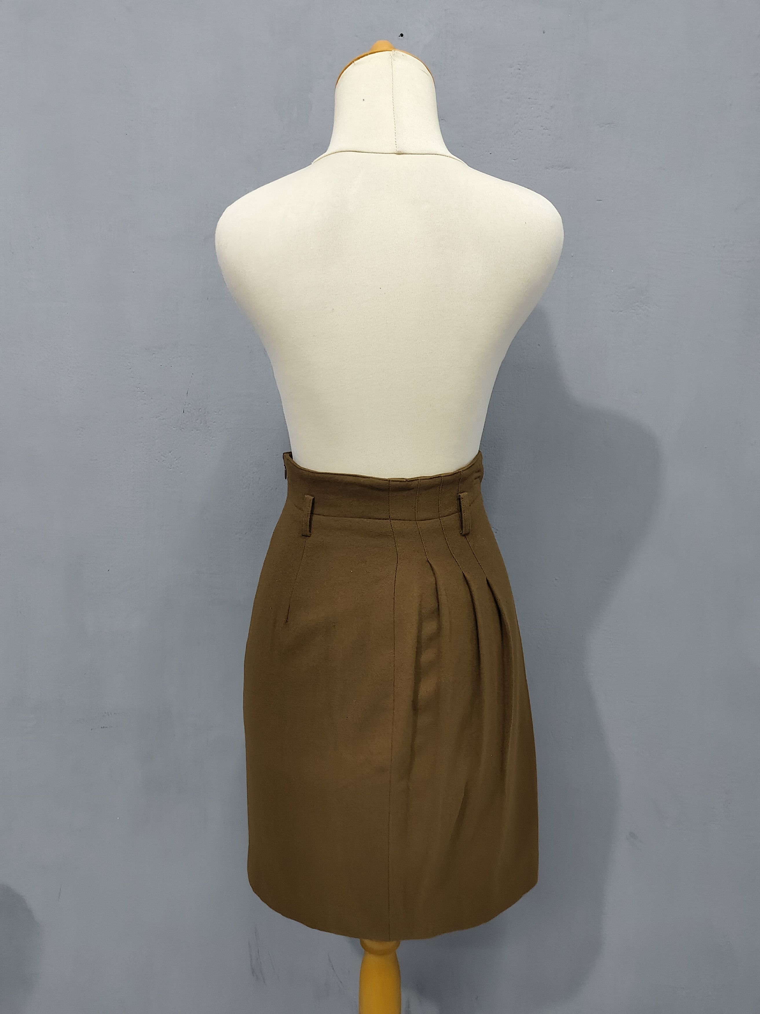 Missoni 80s Missoni Donna - Wool Pleats Tailored Skirt Size 27" / US 4 / IT 40 - 4 Thumbnail