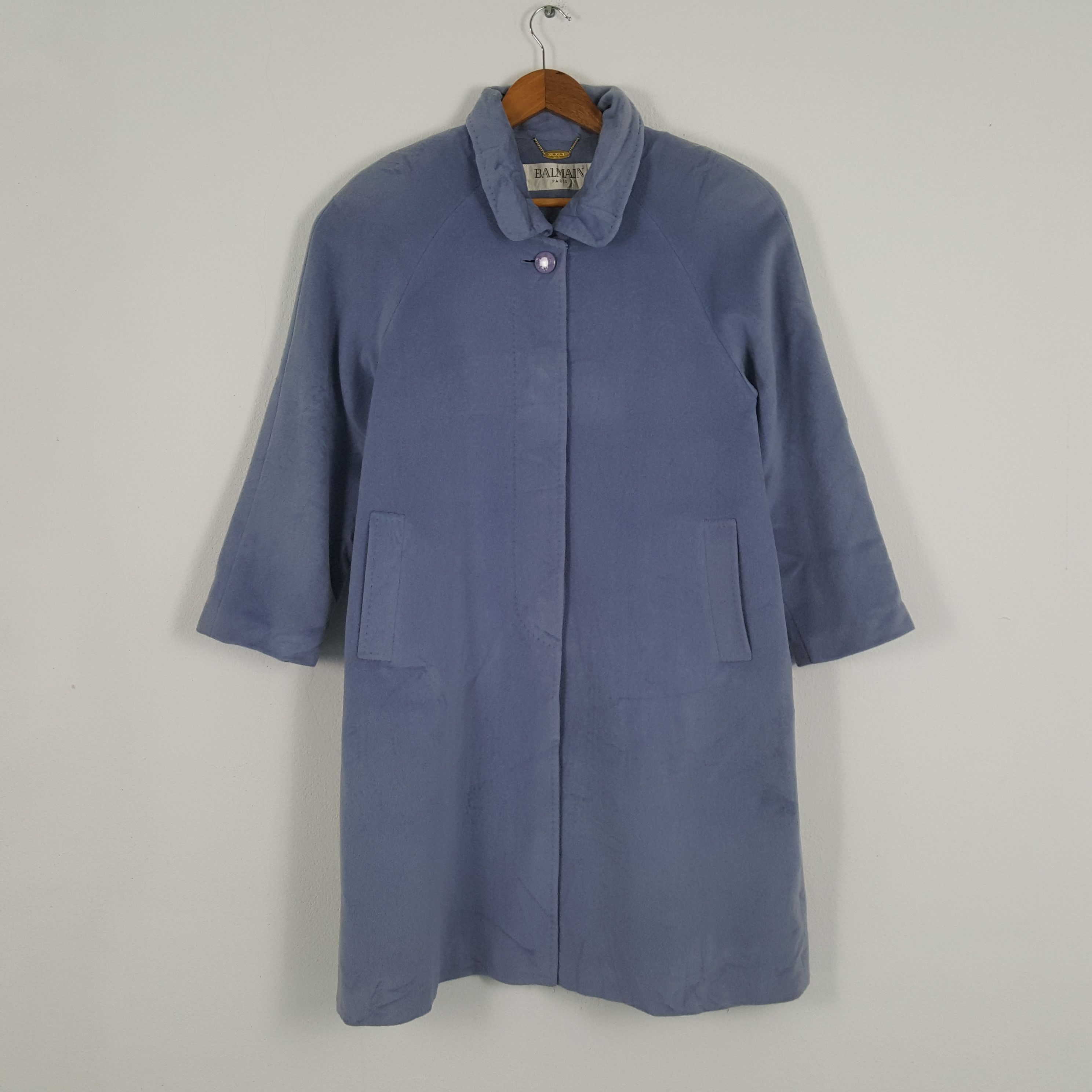 Vintage BALMAIN PARIS France Fashion Brand Coat Jacket
