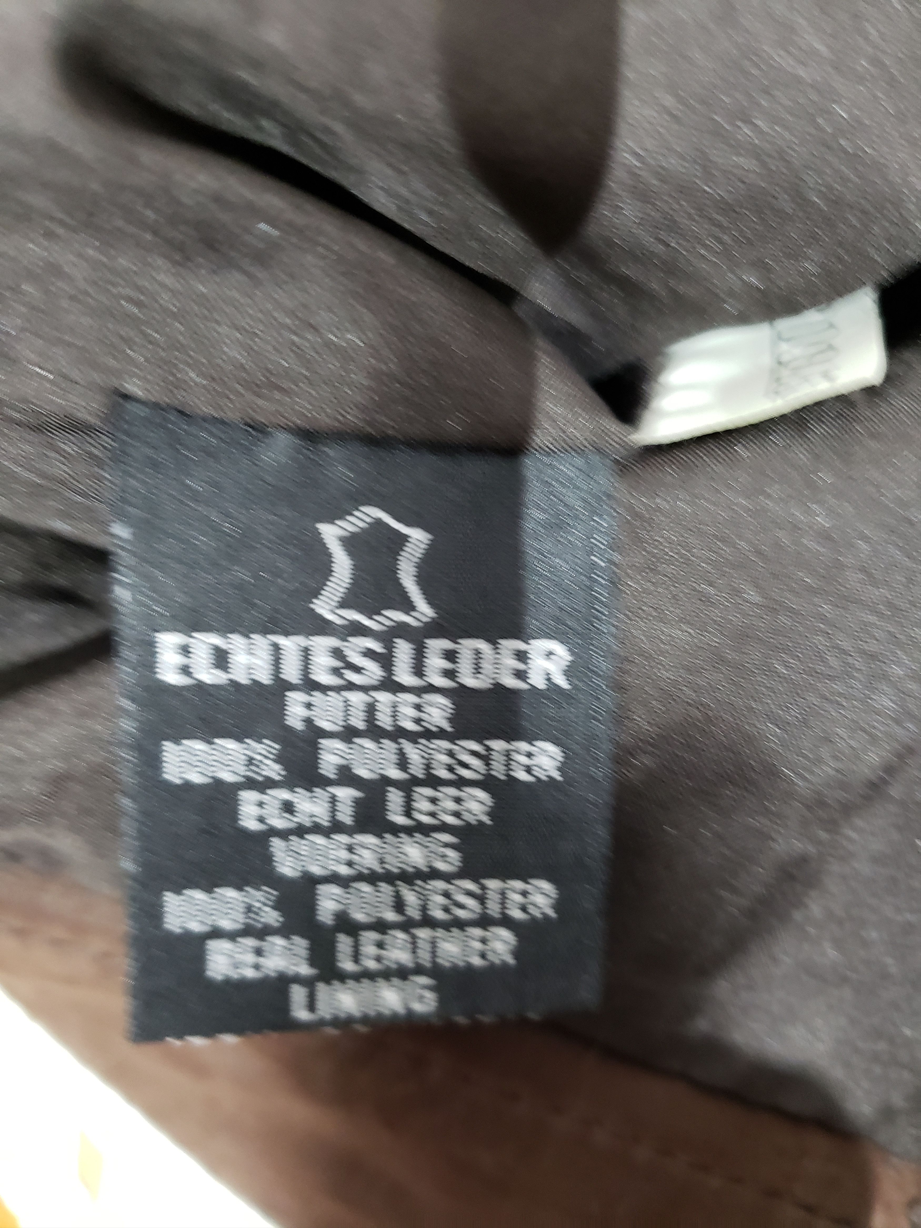 Genuine Leather Brown nubuck leather pants. Size US 33 - 9 Thumbnail