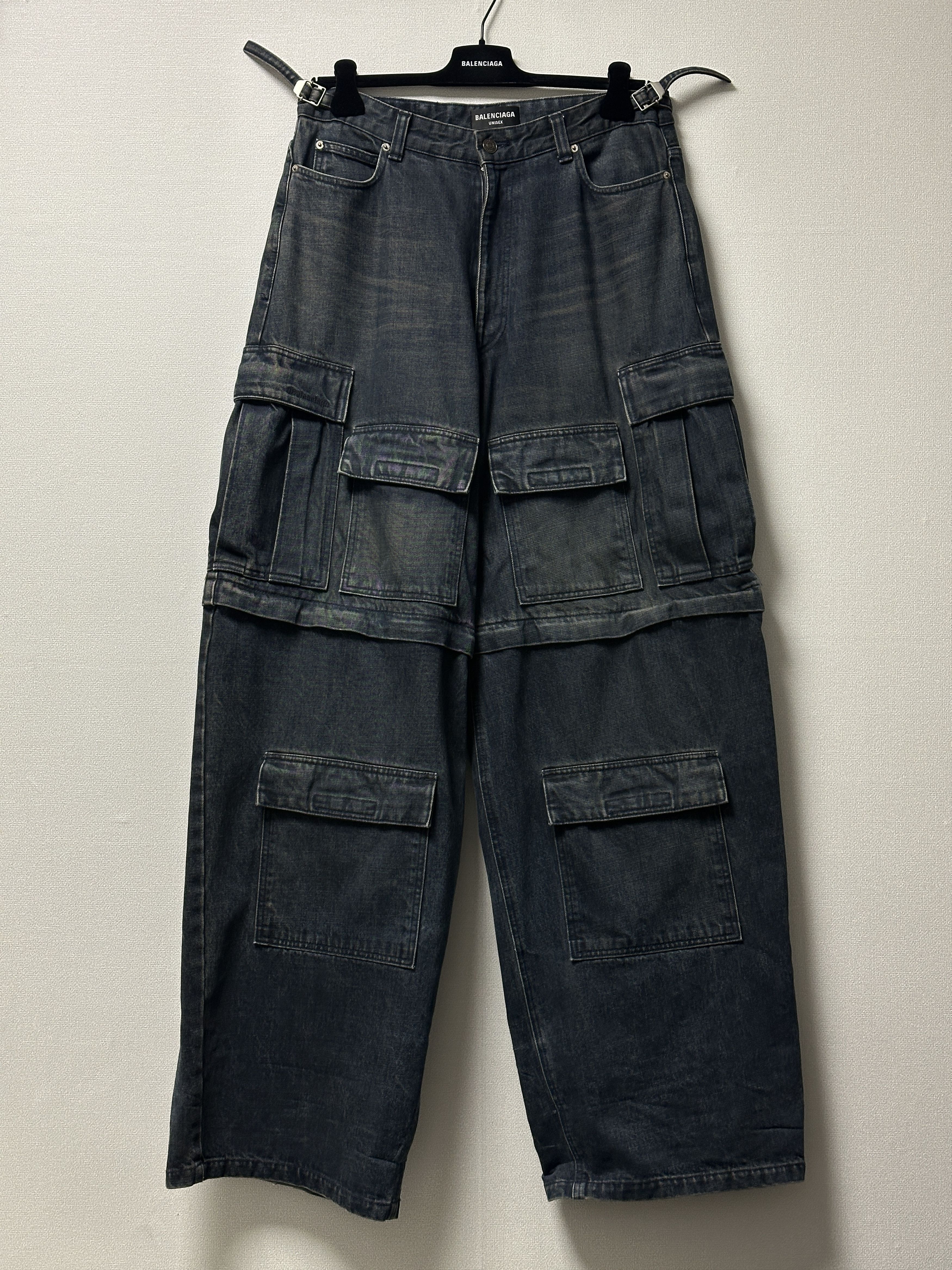 Balenciaga Balenciaga Cargo Denim Indigo Size US 32 / EU 48 - 1 Thumbnail