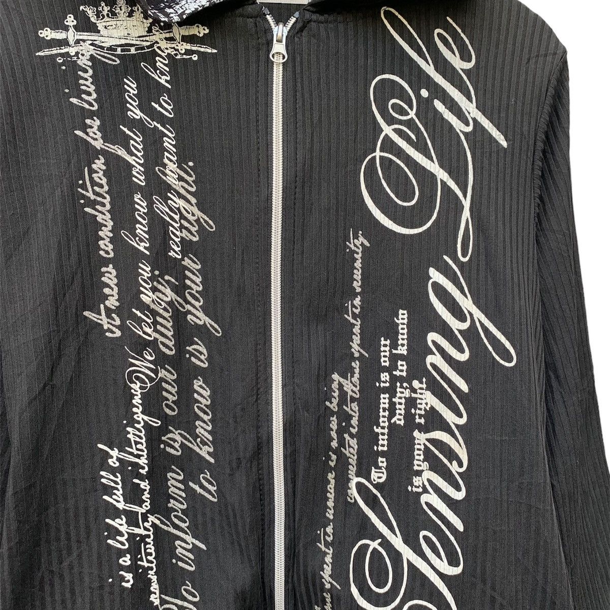 If Six Was Nine × Japanese Brand × Le Grande Bleu (L.G.B.) Sorridere poem zip hoodie Size US M / EU 48-50 / 2 - 3 Thumbnail