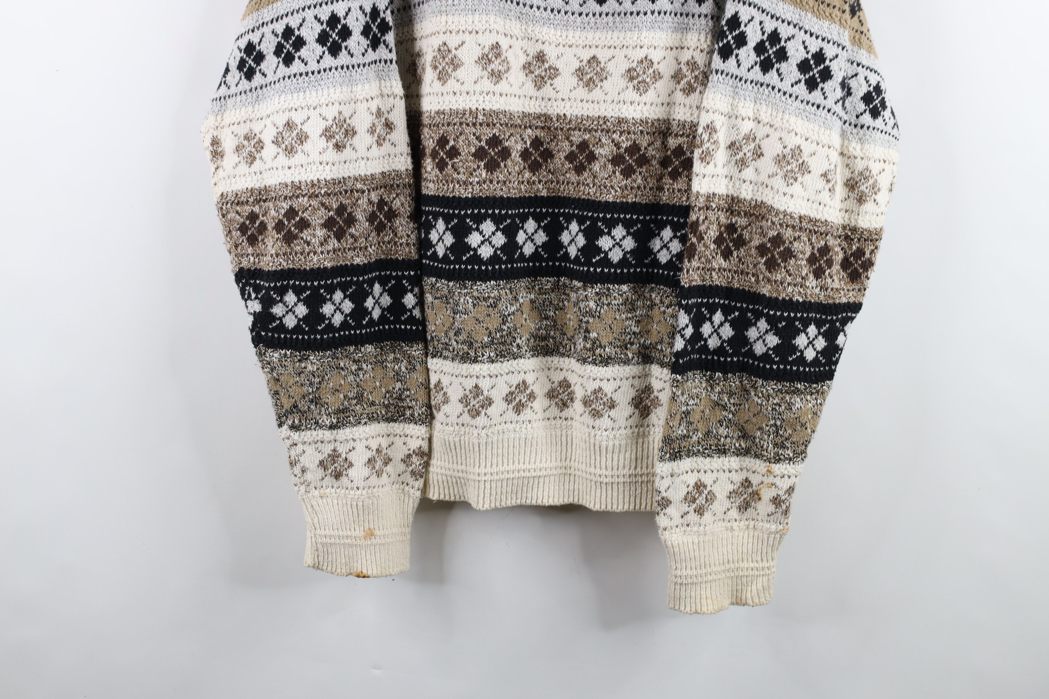Vintage Vintage 90s Streetwear Knit Fair Isle Argyle Sweater USA Size US M / EU 48-50 / 2 - 3 Thumbnail
