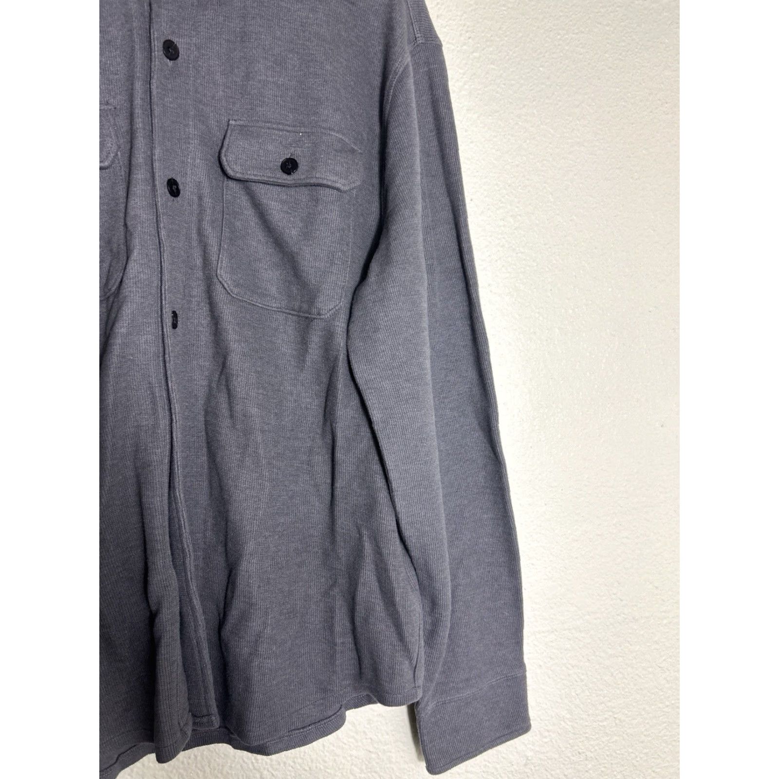 J.Crew J. Crew Men's Grey Authentic Fleece Double Pocket Long Sleeve Sweatshirt Shirt Large Regular Fit Size US L / EU 52-54 / 3 - 4 Thumbnail