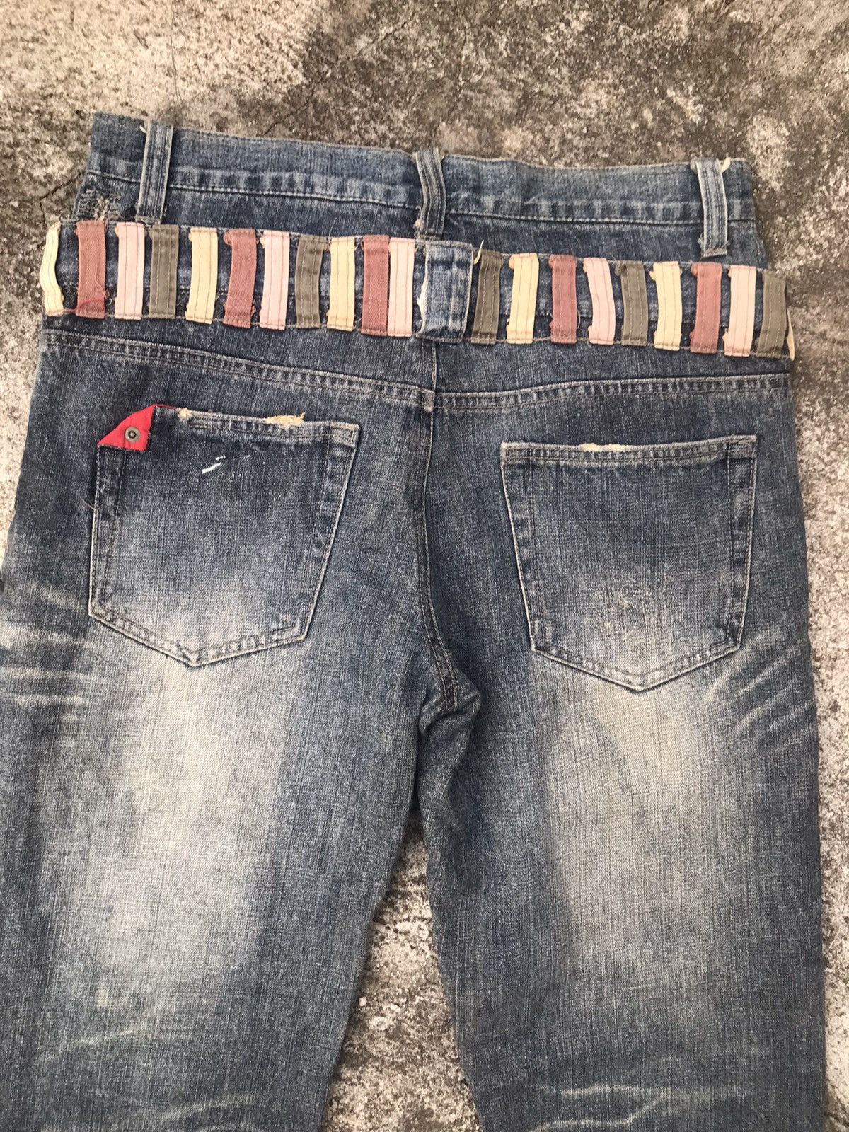 If Six Was Nine × Japanese Brand Browny Double Waisted Blue Washed Size US 33 - 8 Thumbnail