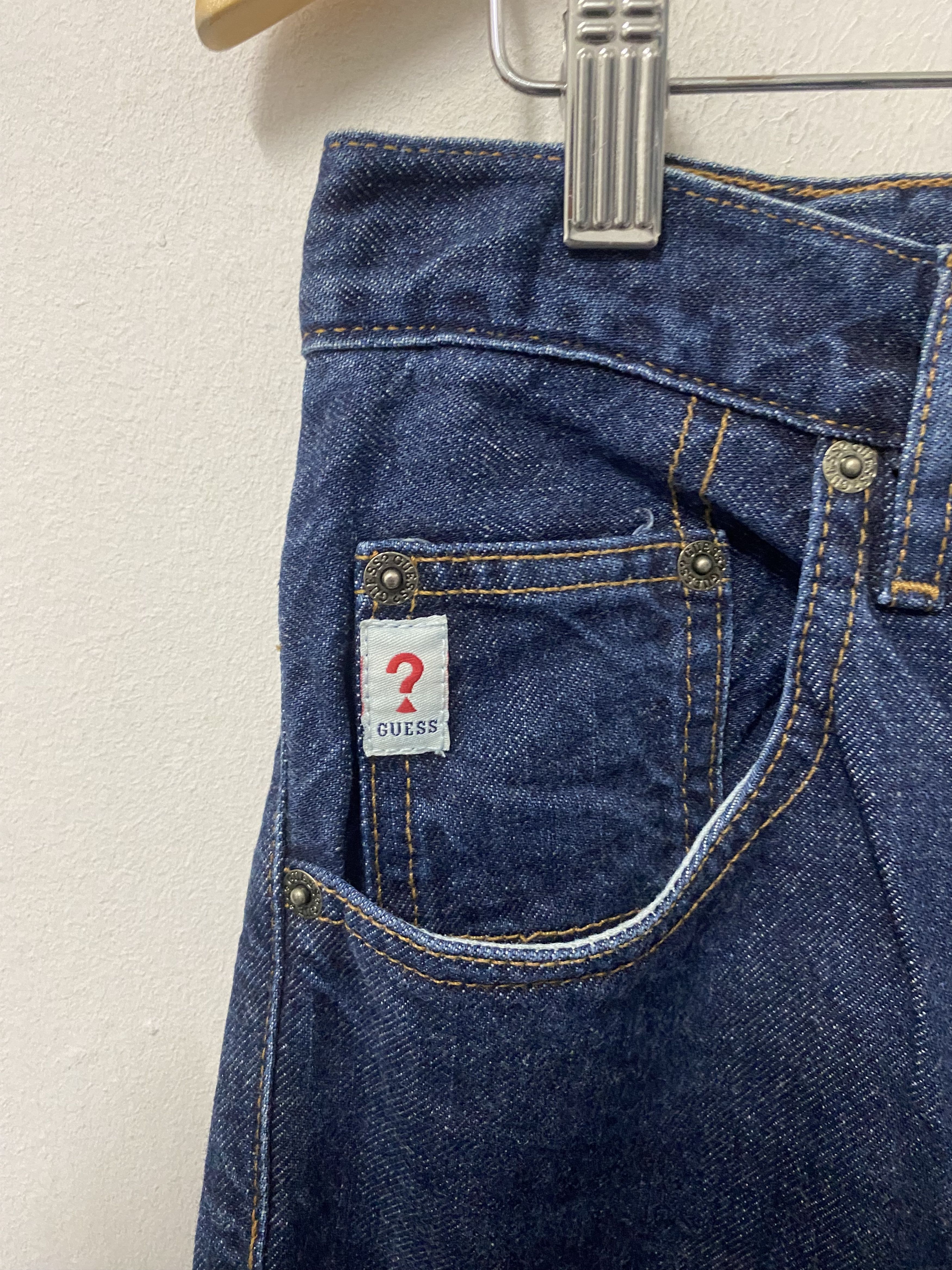 Guess Guess Selvedge Straight Fit Blue Denim Jeans Size US 31 - 5 Thumbnail