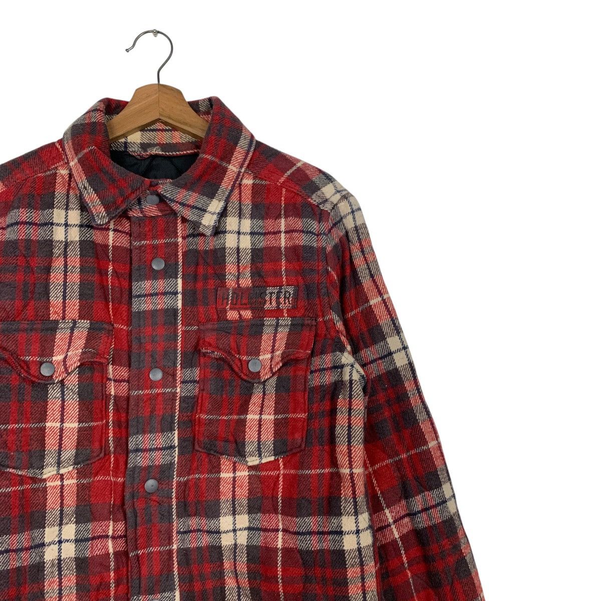 Hollister HOLLISTER CARLSBAD Red Plaid Warm Flannel Jacket #2716-C122 Size US M / EU 48-50 / 2 - 4 Thumbnail