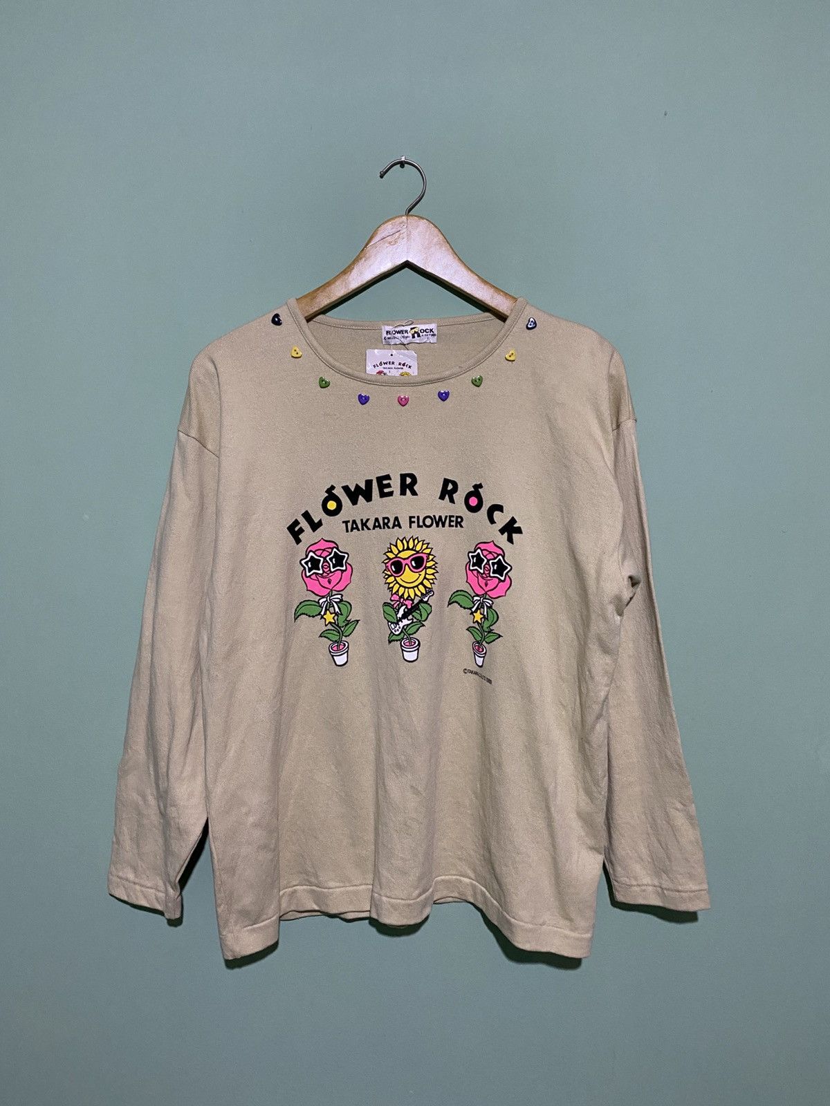 Japanese Brand RARE!! TAKARA FLOWER ROCK 1989 TSHIRT Size ONE SIZE - 1 Thumbnail